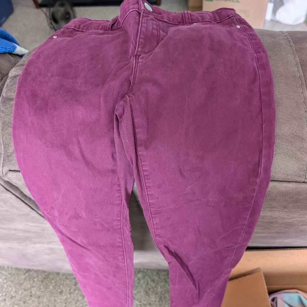 Wonder Nation Maroon Super Skinny Pants